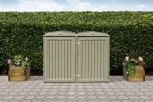 Burford Double Wheelie Bin Storage