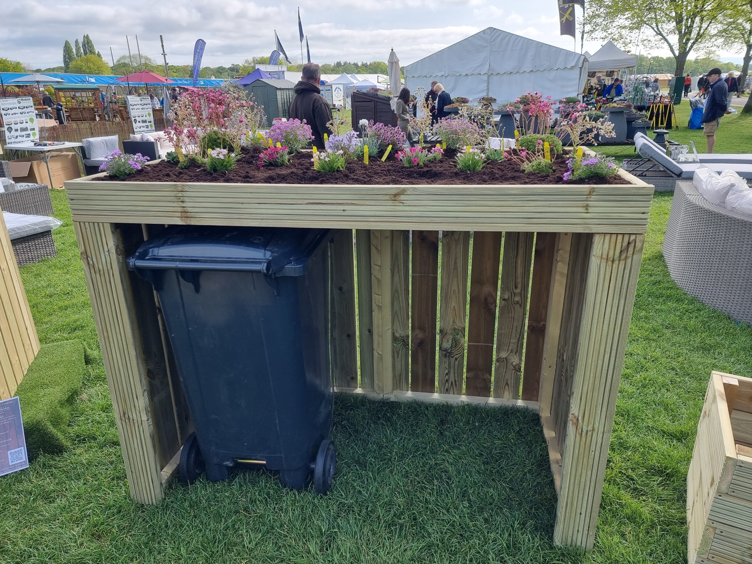 Kensington Double Planter Wheelie Bin Storage Free Delivery