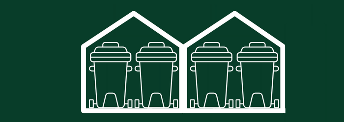 Quintuple Wheelie Bin Storage