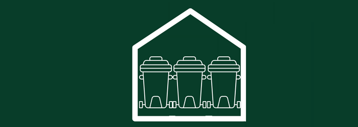 Triple Wheelie Bin Storage