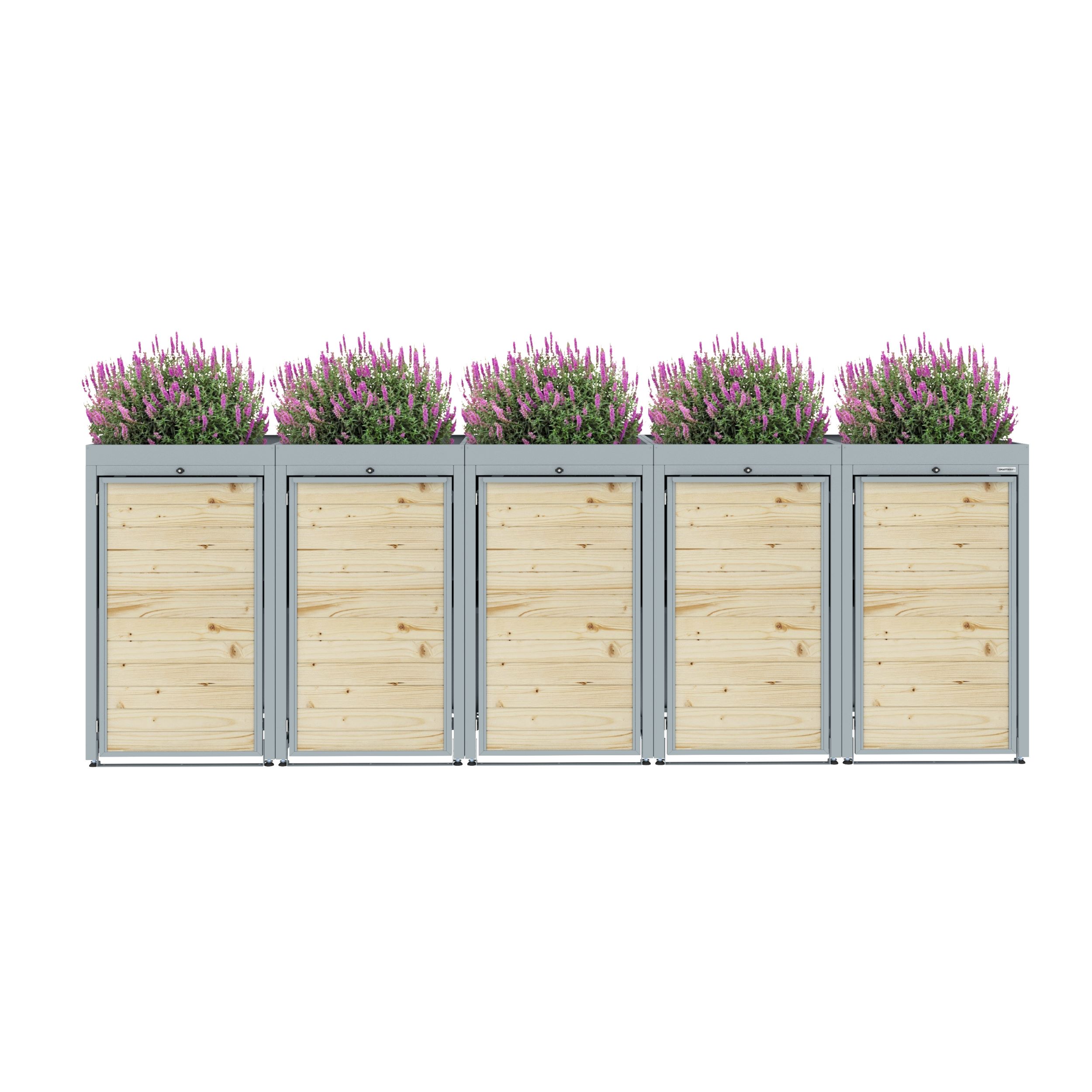 Elveden Quintuple Planter Wheelie Bin Storage Free Delivery!